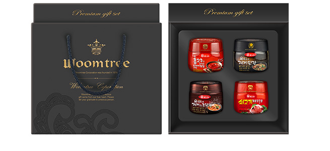 명품장 2호 product image (生홍고추를갈아담은 오대미햅쌀고추장 450g 움쉐프의 찌개&조림장 450g 움쉐프의 찌개된장 450g 쇠고기볶음고추장 450g)